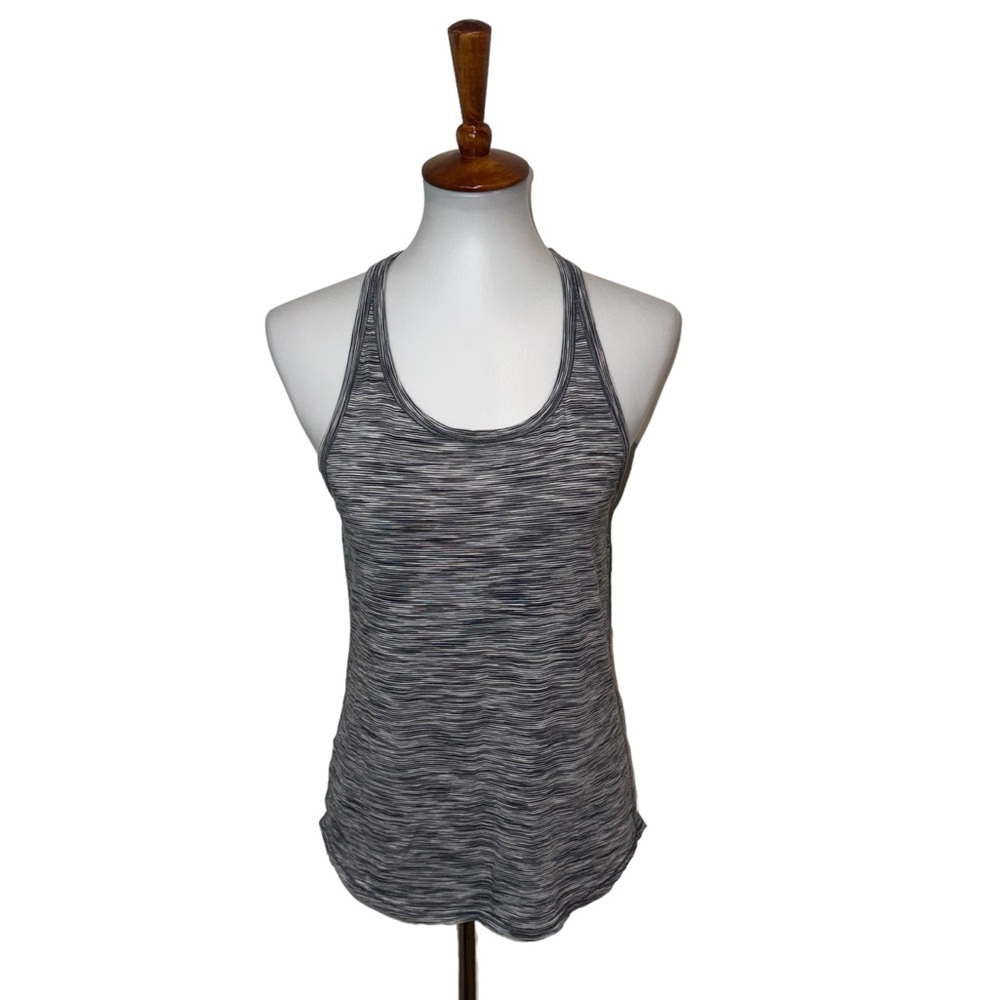 Lululemon Yogi Everyday Tank Gray Black Heathered Size 4